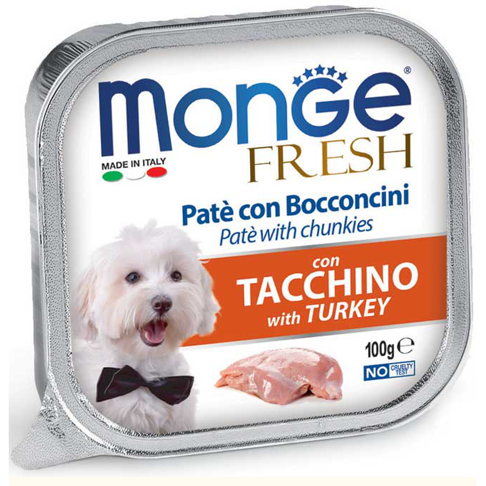 Корм для собак Monge Fresh индейка ламист 100г 152₽