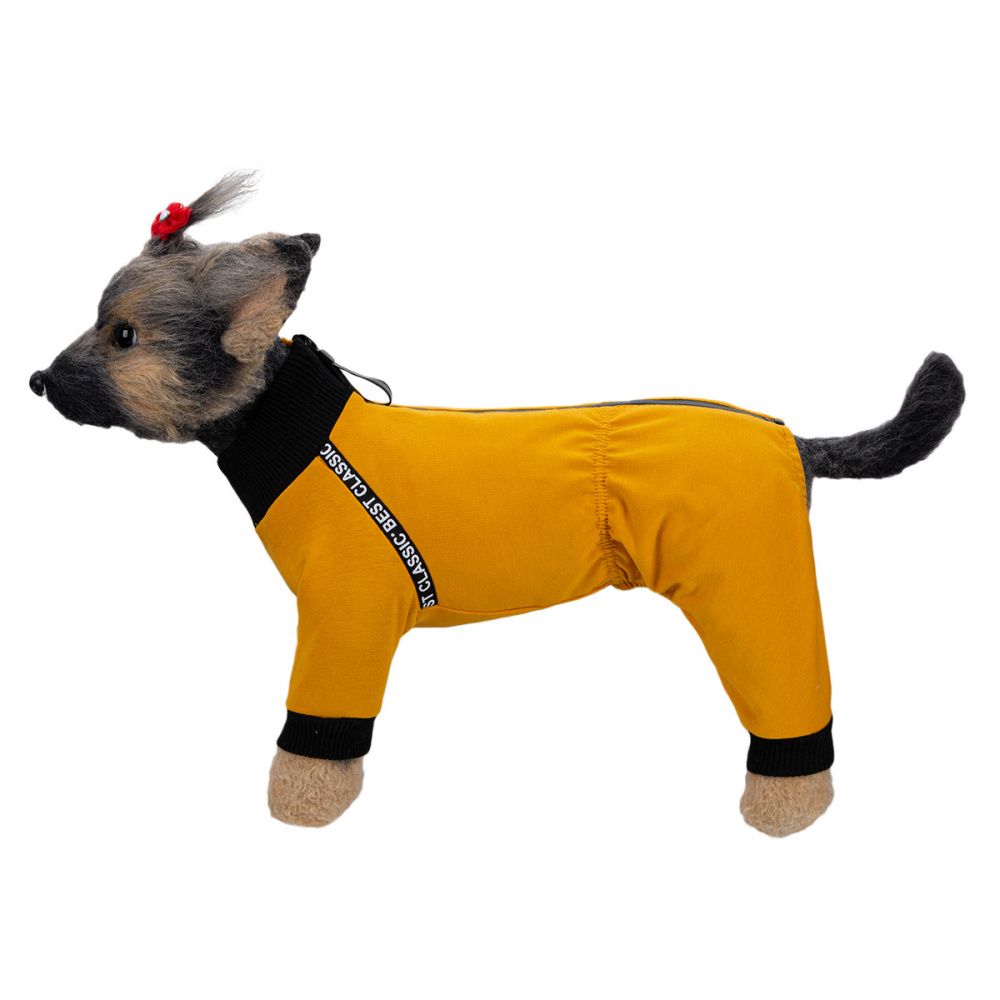 Комбинезон для собак Dogmoda трикотажный горчичный Релакс 3 28см куртка аляска для собак dogmoda паутинка девочка 3 28см