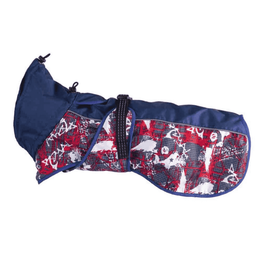 Попона для собак КАСКАД №8 с подкладкой из трикотажной сетки (длина спинки 60см) красная