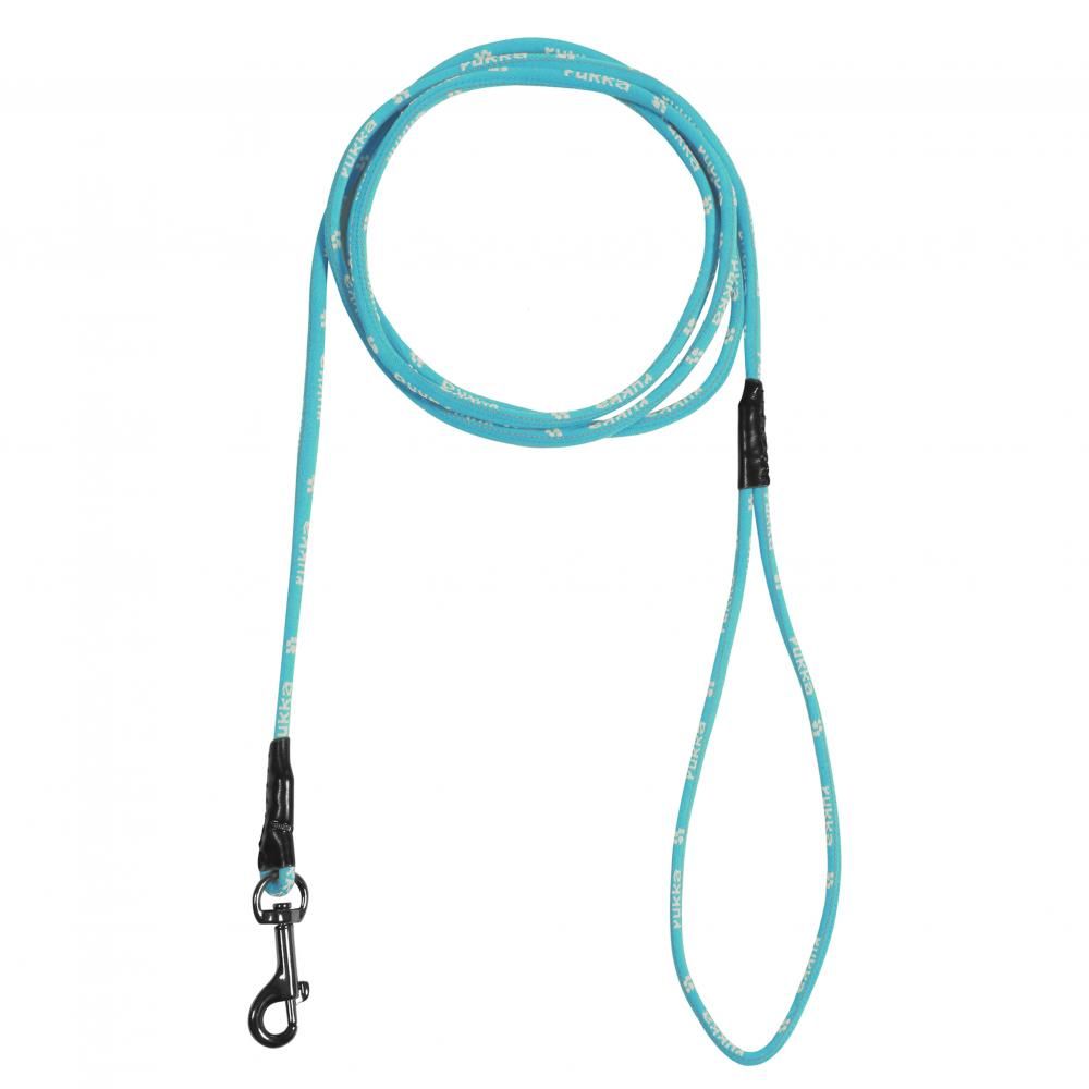цена Поводок для собак RUKKA Mini Comfort Leash голубой 180см/6мм