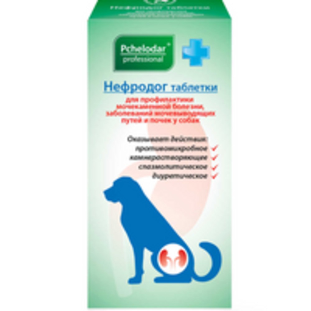Таблетки для собак ПЧЕЛОДАР Нефродог для профилактики МКБ и заболеваний почек 25шт.