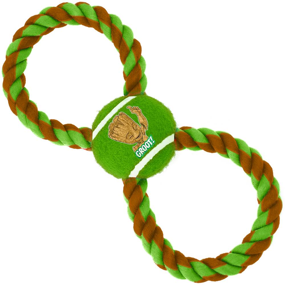Игрушка для собак Buckle-Down Грут Мячик на верёвке зелёный