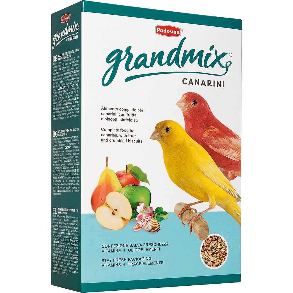 Корм для птиц Padovan Grandmix Canarini для канареек 400г цена и фото
