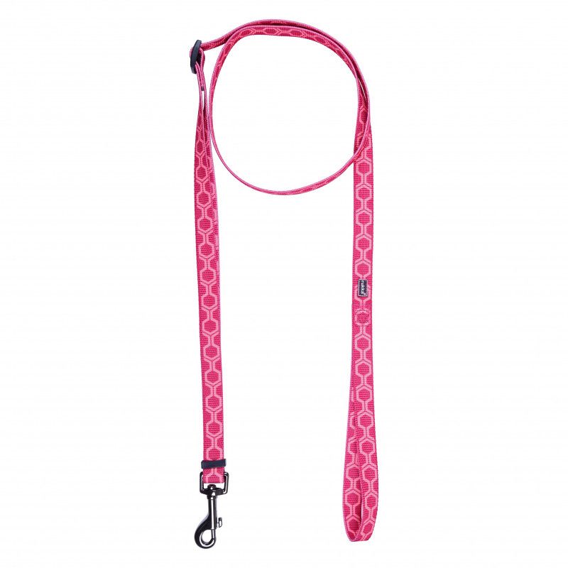 Поводок для собак RUKKA Twist 20мм (125-200мм) розовый