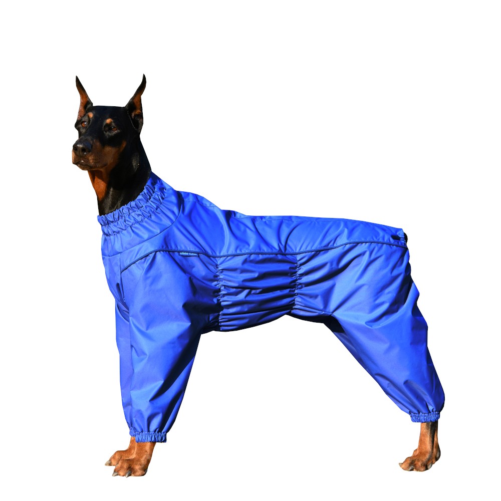 Комбинезон для собак OSSO-Fashion (кобель) мембрана, синий р.55-1 комбинезон демисезонный на меху для собак osso fashion р 30 кобель