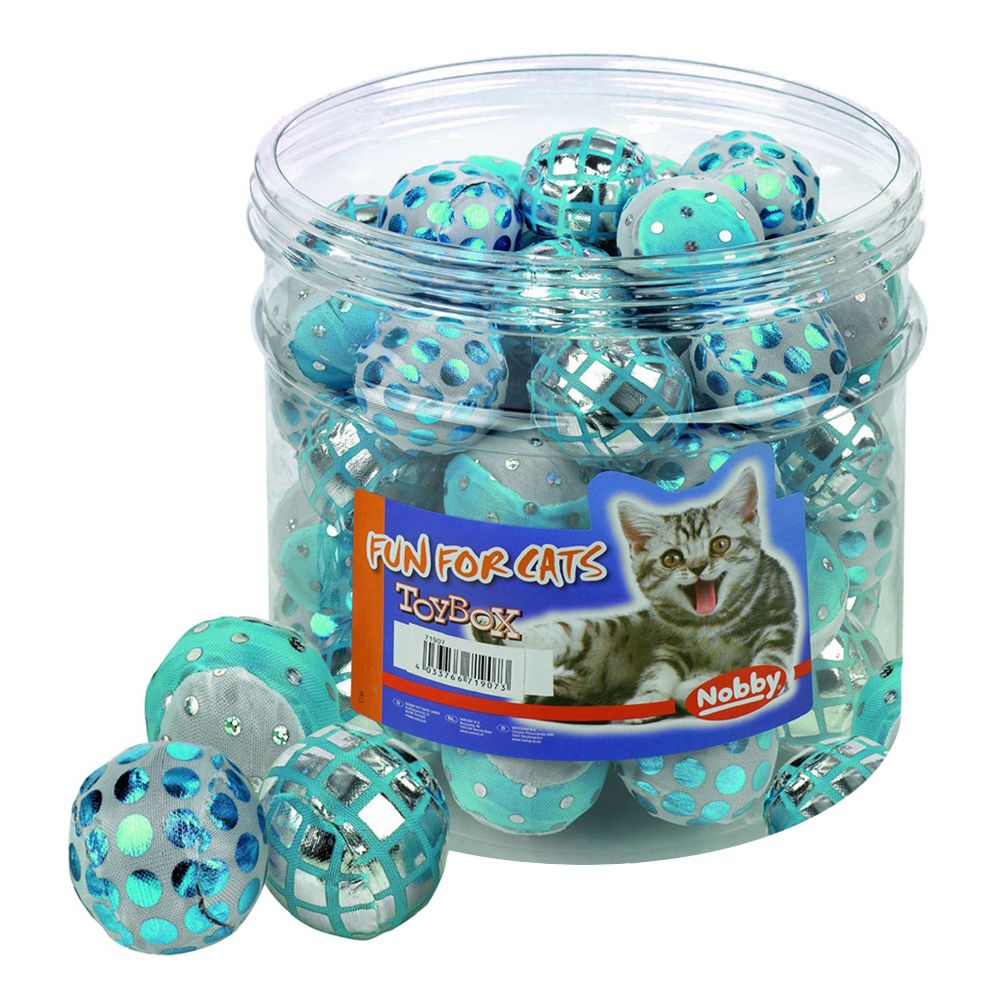 цена Игрушка для кошек Nobby мяч с блестками 4см 1шт