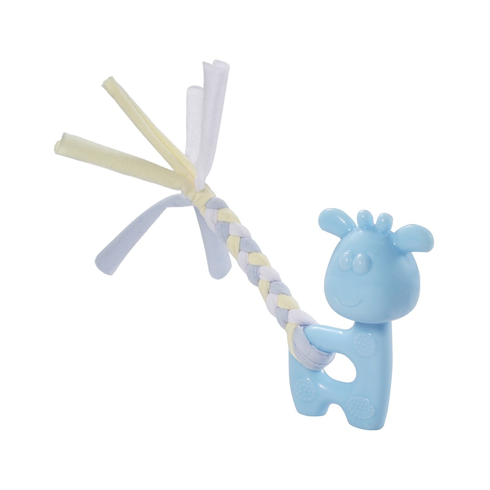 Игрушка для щенков TRIOL Puppy Олененок, голубой, термопластичная резина 185мм
