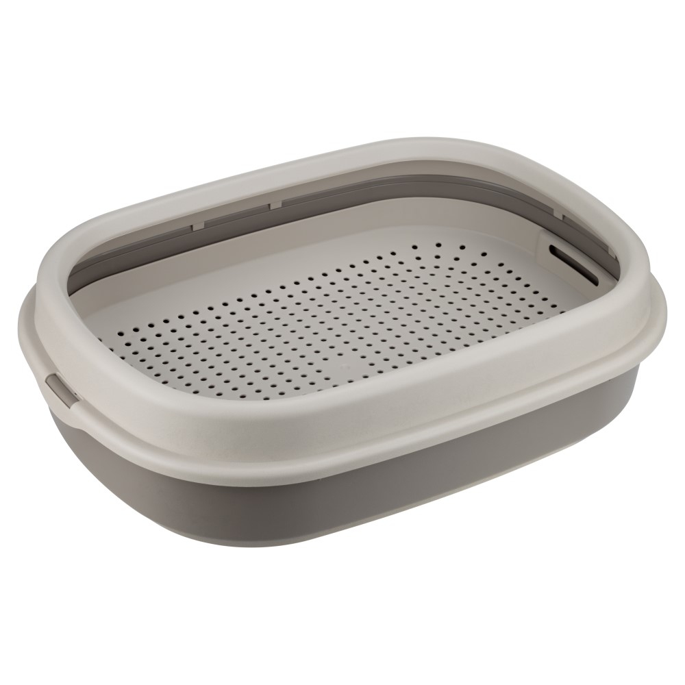 Туалет для кошек Foxie Classic с сеткой и бортом 48х355х13см капучино 1050₽