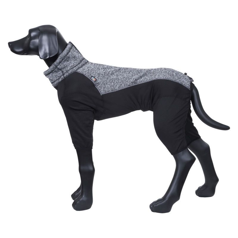 Комбинезон для собак RUKKA Subrima технологичный трикотажный черный, размер 45 XL комбинезон для собак rukka subrima зимний размер 40см l черный