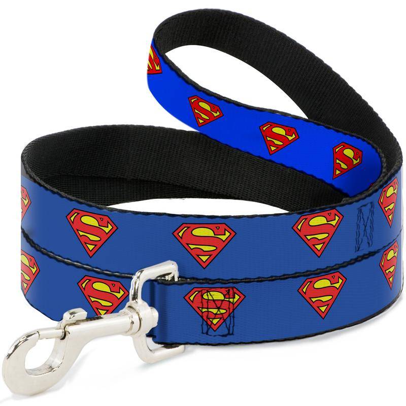 цена Поводок для собак Buckle-Down Супермен синий 120см