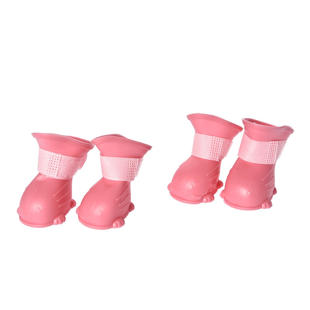 Ботинки для собак Foxie Rain S 4х3х5,5см розовые