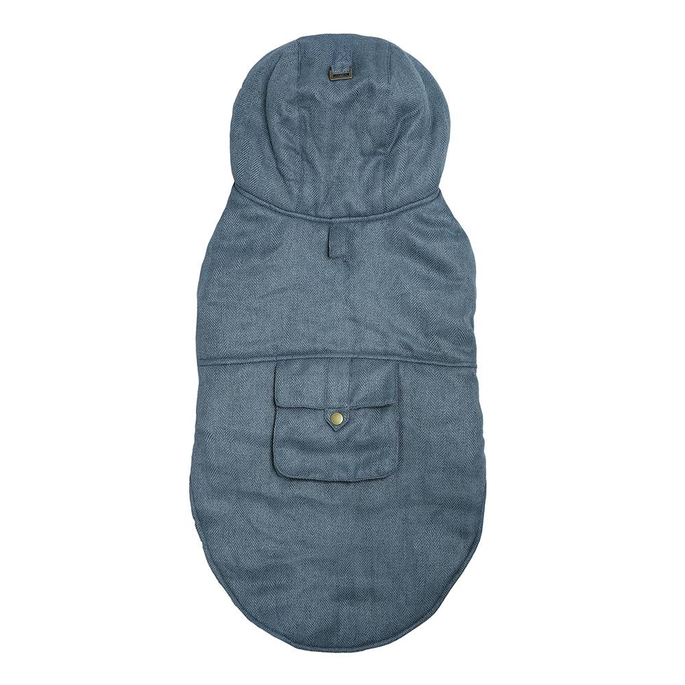 цена Куртка-жилет для собак Не Один Дома Холод, синяя, XL, длина спинки 45см