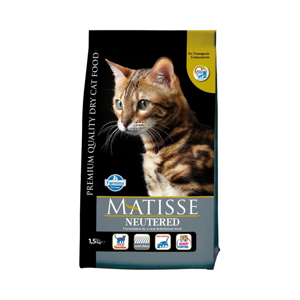 цена Корм для кошек Farmina Matisse для кастрированных и стерилизованных курица сух. 1,5кг