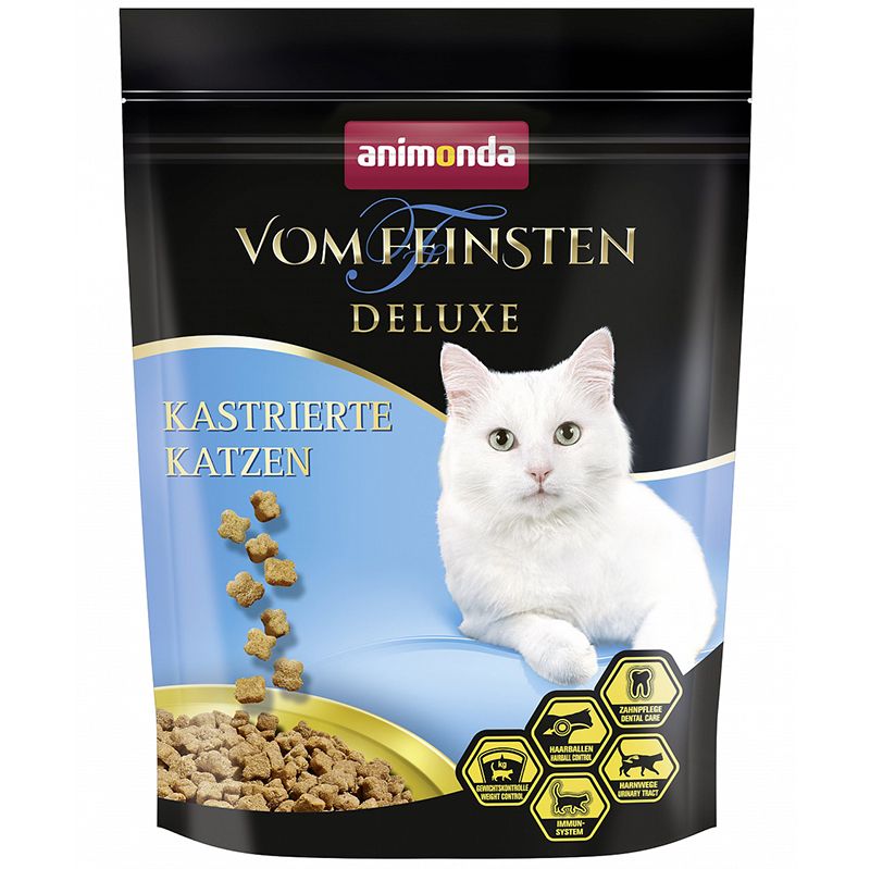 Фото - Корм для кошек Animonda Vom Feinsten Deluxe Castrated для кастрированных сух. 250г корм для кошек animonda vom feinsten deluxe сух 250г
