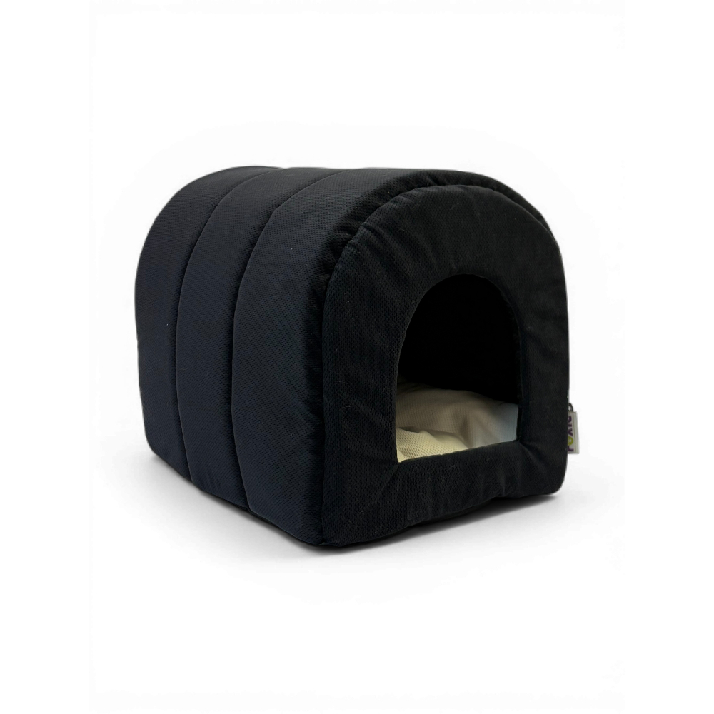 Домик для животных Foxie Oasis отель 42х33х34 чёрно-белый 3600₽