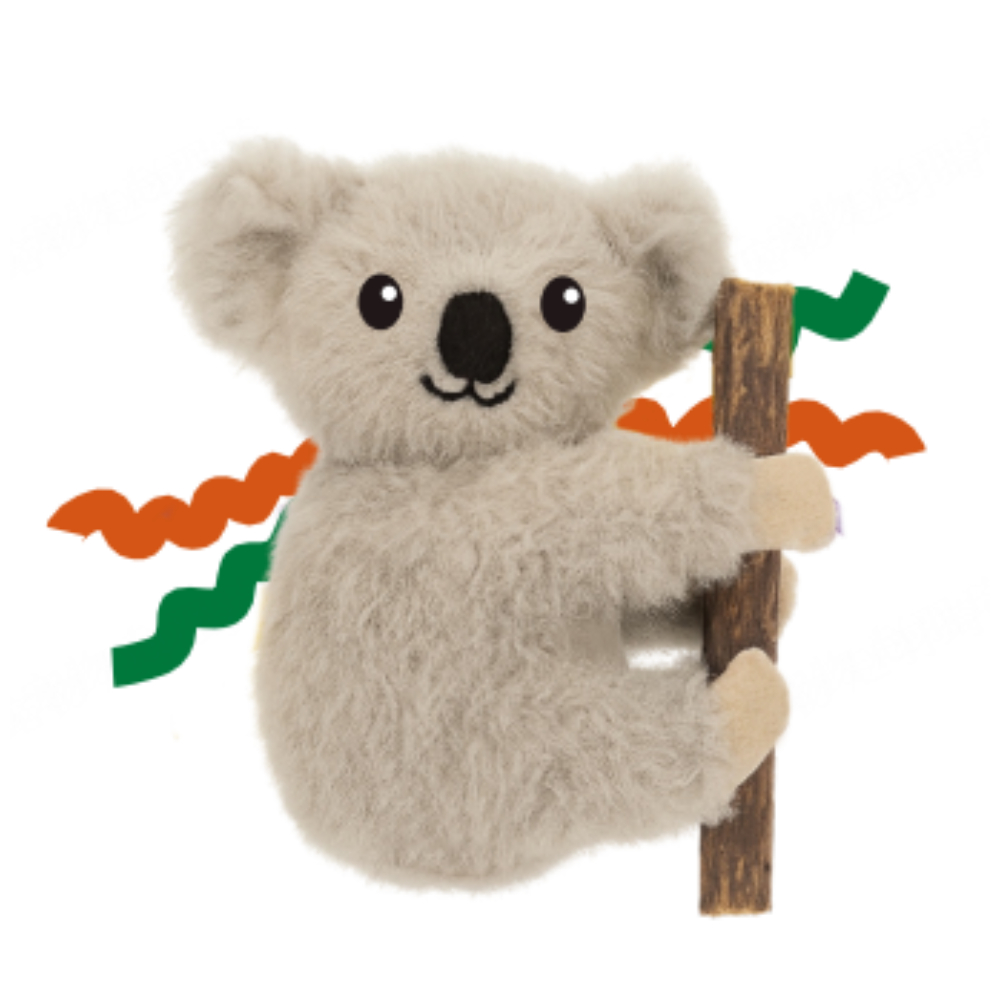 Игрушка для кошек Foxie Коала с мататаби и кошачьей мятой 12x10см