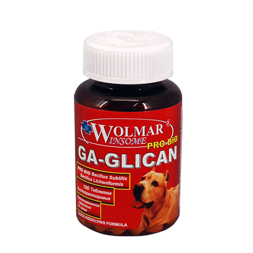 Витамины для собак WOLMAR Bio Ga-Glican 180таб