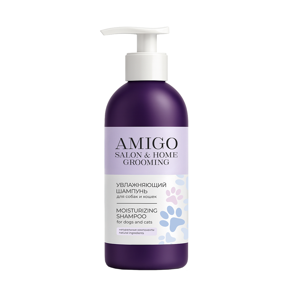 Шампунь AMIGO Увлажняющий для собак и кошек 300мл 517₽