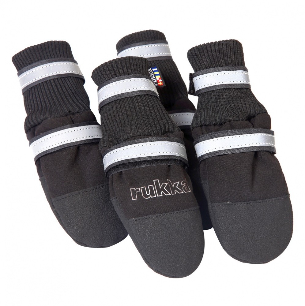 Обувь для собак RUKKA Winter Termal shoes 1 (4шт), Черный башмачки для собак анашкин на липучке легкие 1 4шт