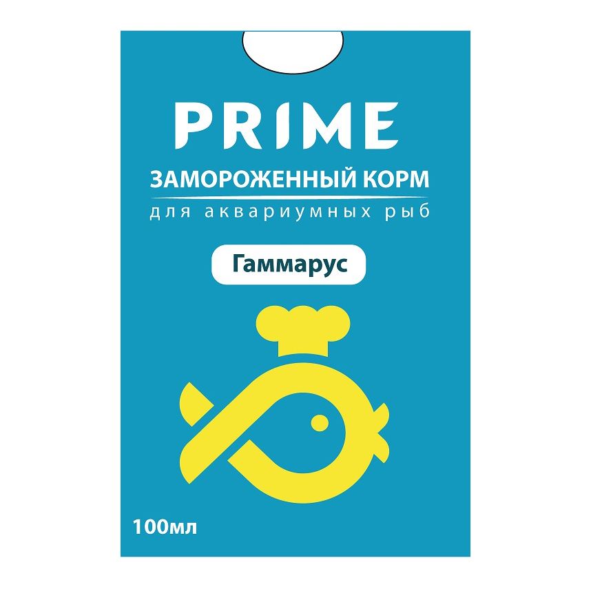 Корм для рыб PRIME Гаммарус в блистере 100мл