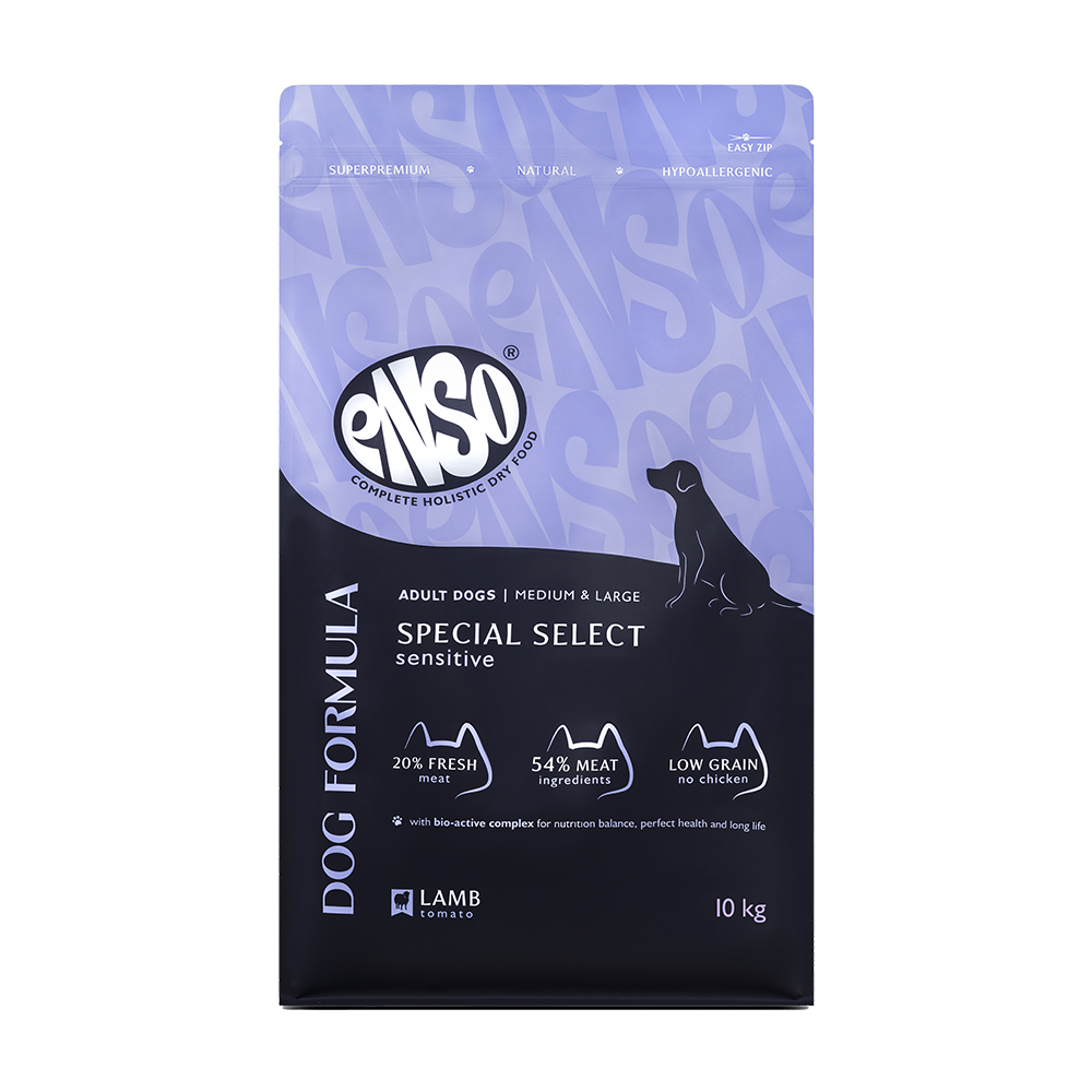 Корм для собак ENSO formula Special select для ср и крпород с ягненком и томатом сух 10кг 8120₽