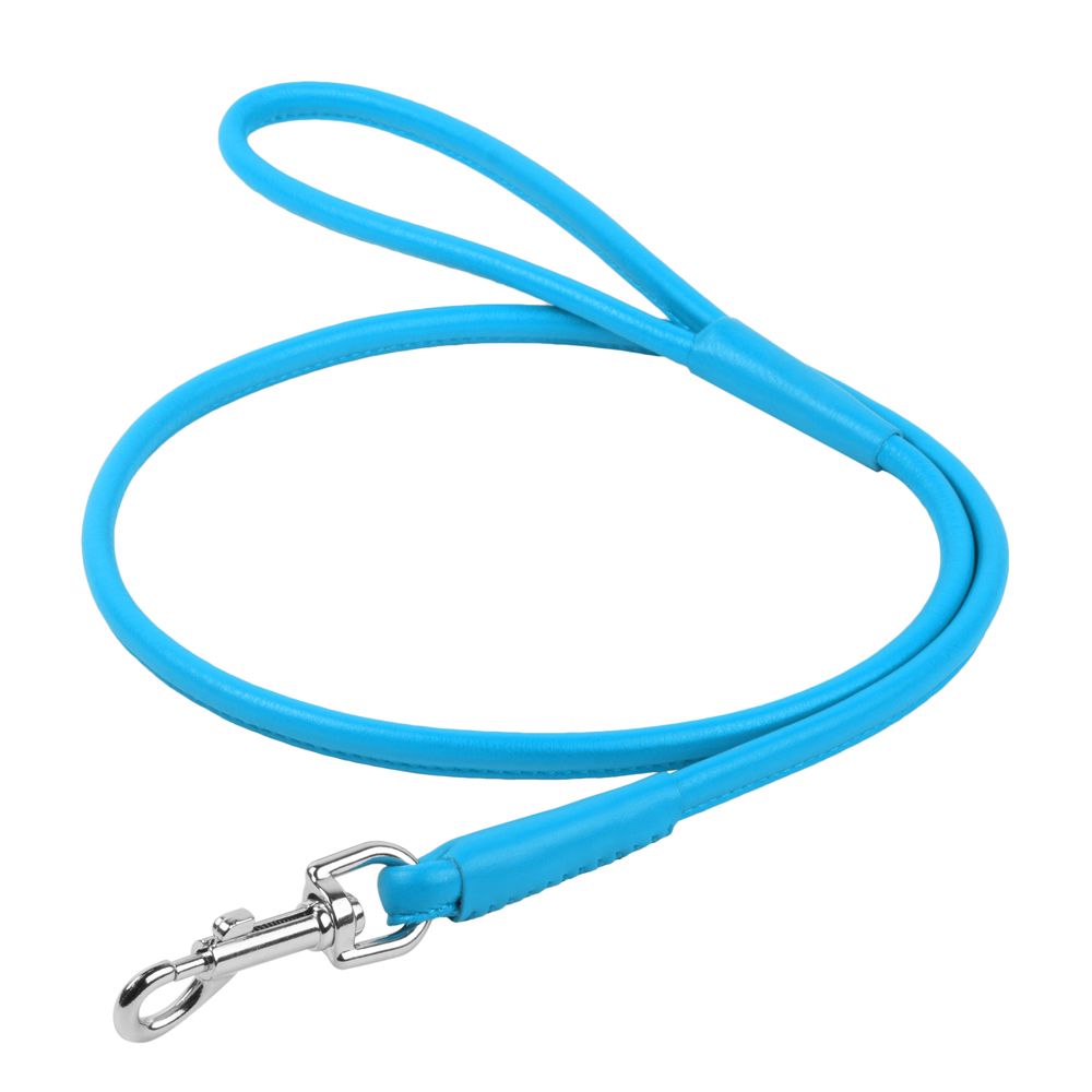 Поводок для собак COLLAR Glamour круглый 8мм, 122см синий