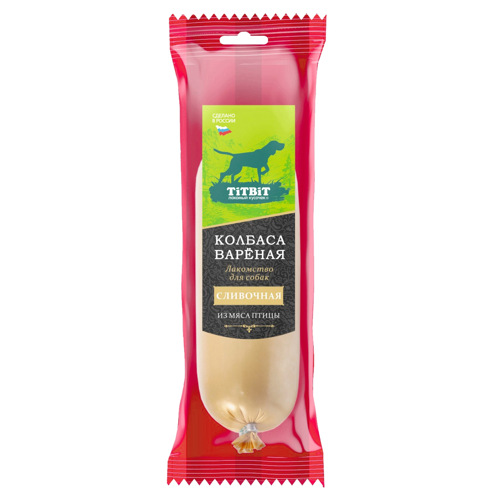 Лакомство для собак TITBIT Колбаса вареная Сливочная 150г