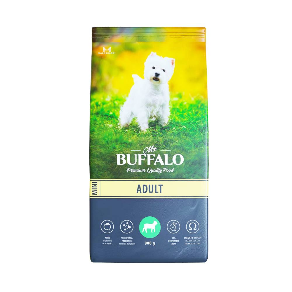Корм для собак Mr.Buffalo Mini для мелких пород, ягненок сух. 800г