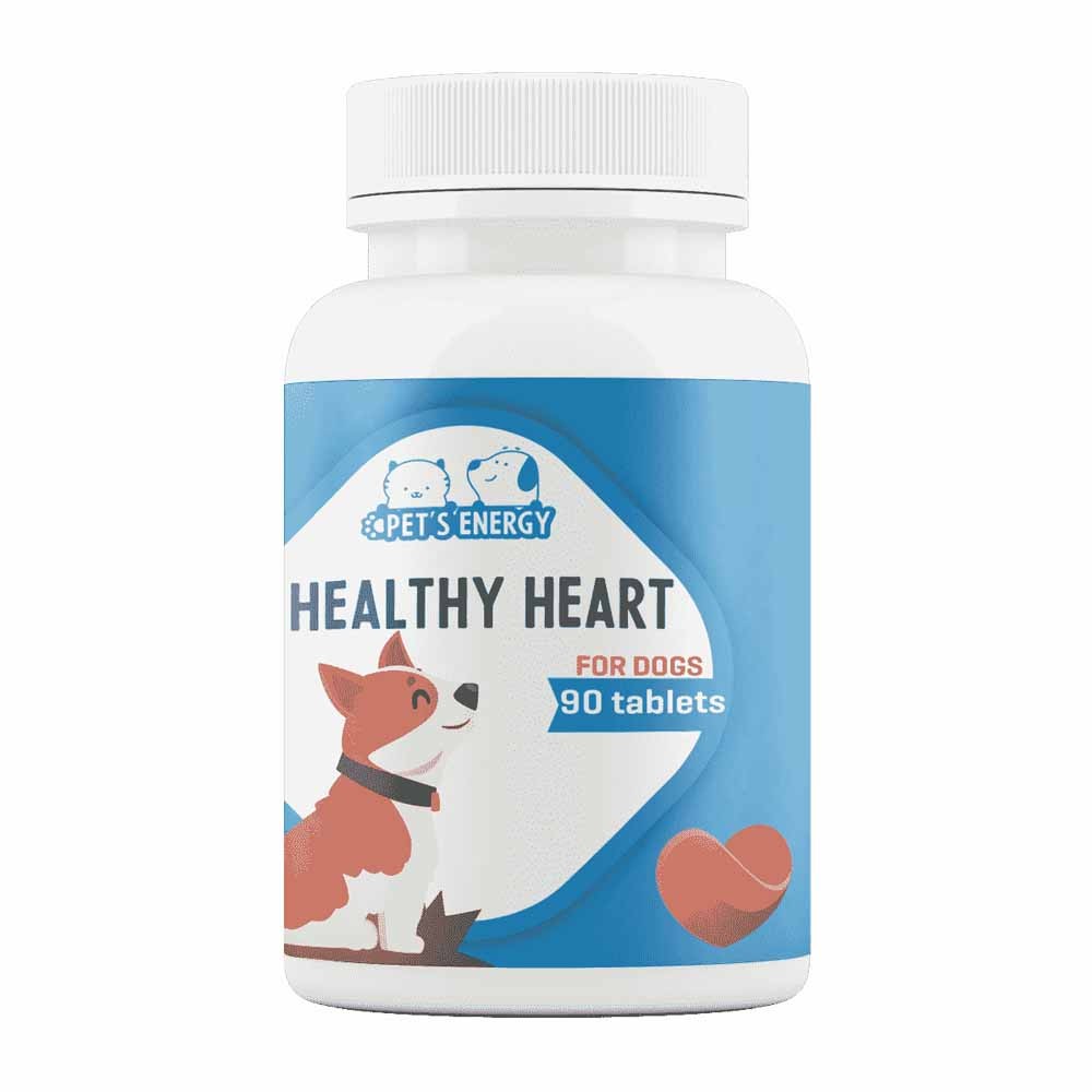 Витамины для собак PETS ENERGY Здоровое сердце 90таб. витамины для собак старше 7 лет pets energy 90таб