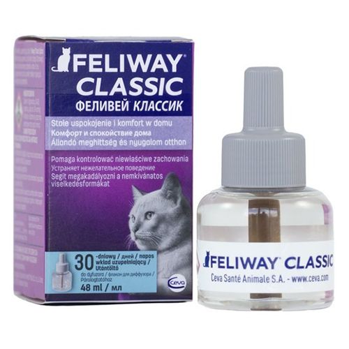 Модулятор поведения кошек CEVA Feliway флакон 48мл сахарные кубики для кошек и собак ceva диаркан от диареи