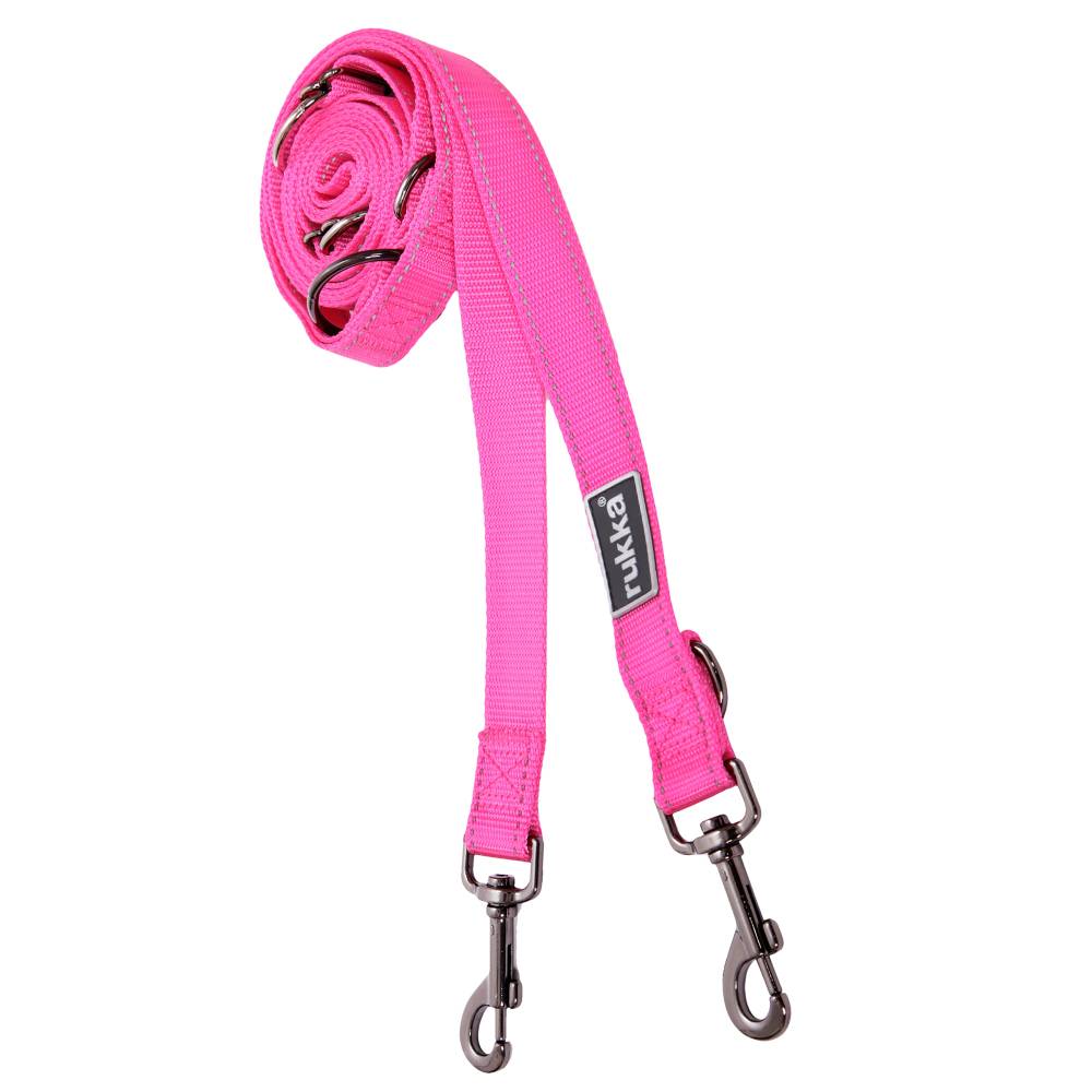 Поводок-перестежка для собак RUKKA Pets Bliss Multi Leash розовый M поводок для собак rukka bliss leash 10мм 2м голубой