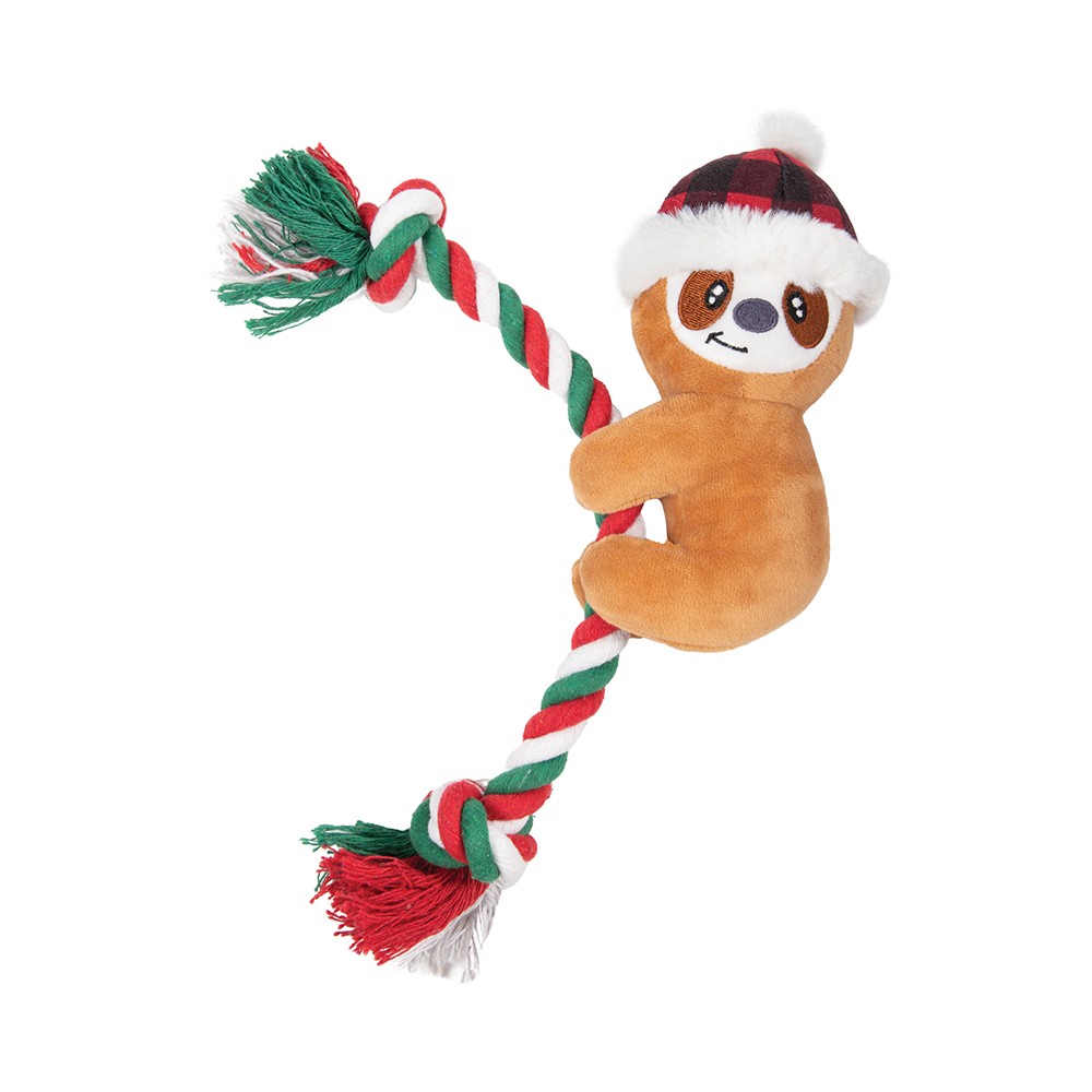 Игрушка для собак TRIOL New Year Ленивец, мягкая 17/33,5см мягкая игрушка ленивец коричневый 28 см