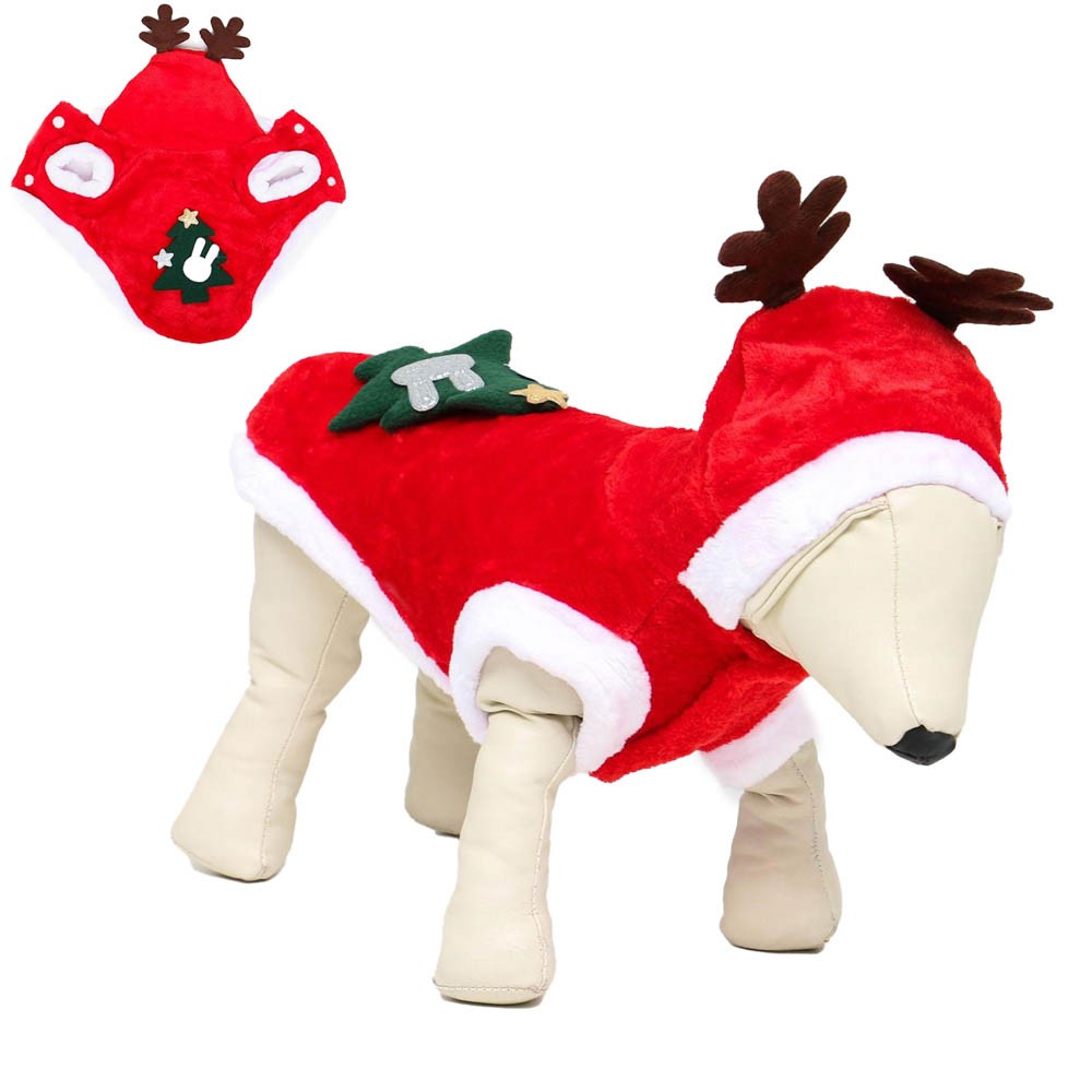 Костюм для собак SIMA LAND Пижон Новогодний оленёнок, M (ДС 25 , ОГ 37см) костюм для собак sima land пижон олень новогодний xxl дс 40 ог 52см коричневый