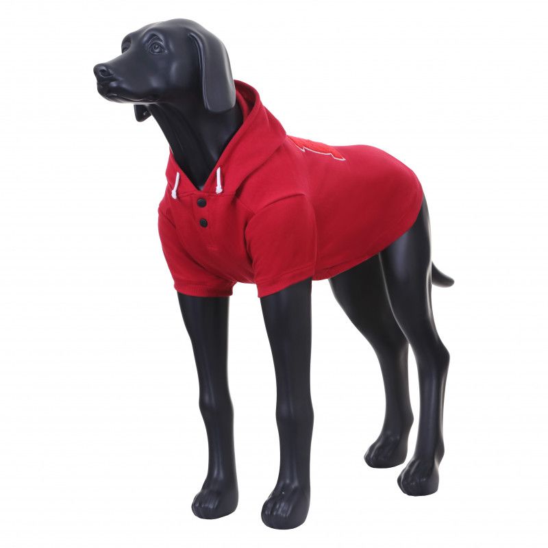 Толстовка для собак RUKKA Sierra college размер 45см XL красная фото