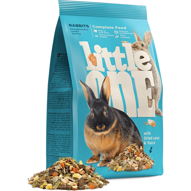 Корм для грызунов Little one для кроликов 900г цена и фото