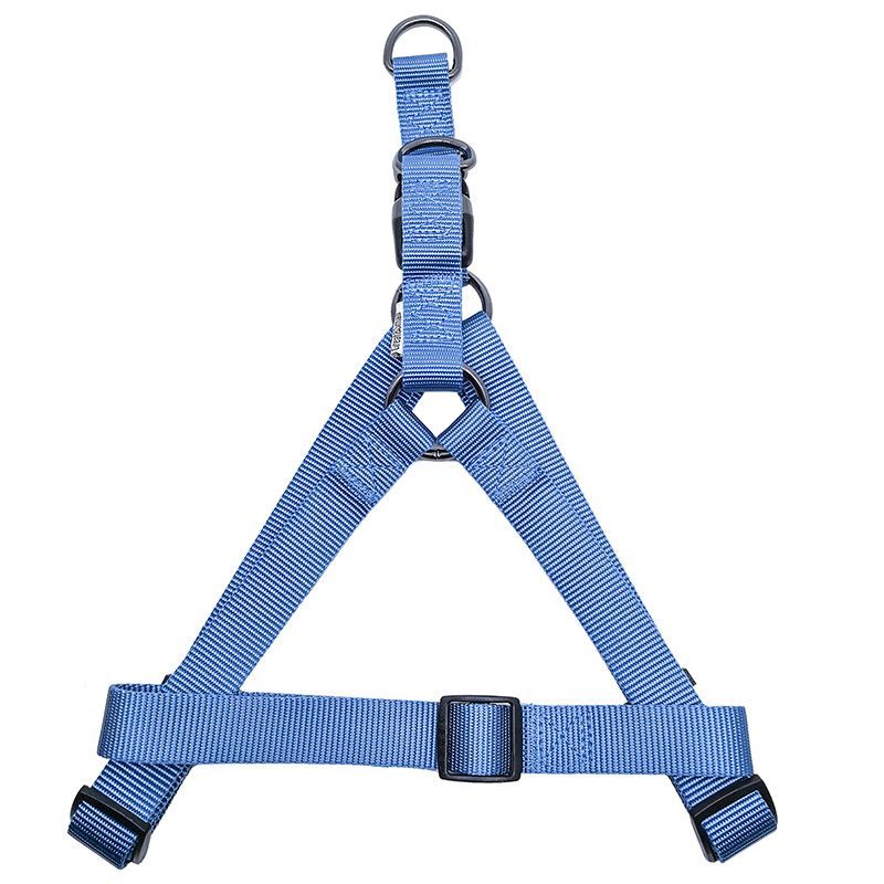 Шлейка для собак Great&Small 20мм (обхват 50-65см) голубая