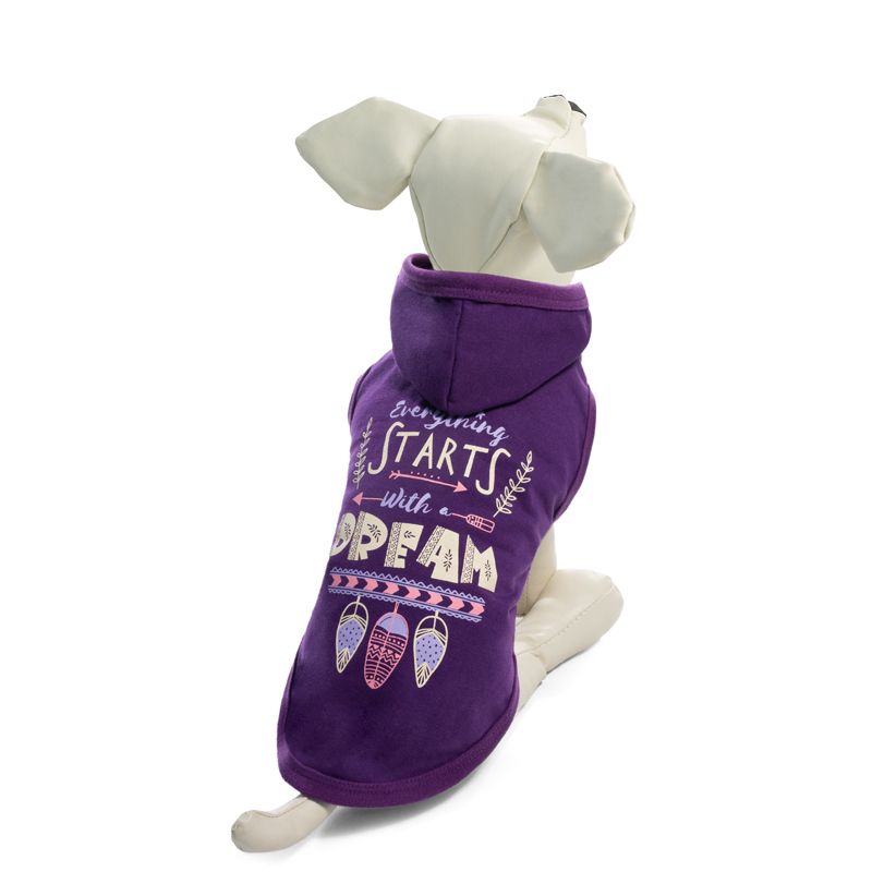 футболка красотка s размер 25см Футболка для собак TRIOL с капюшоном Мечта S, размер 25см