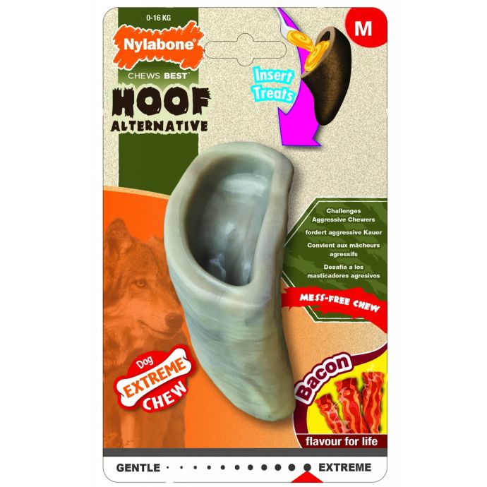 Игрушка для собак Nylabone Копыто экстра жесткое с ароматом бекона