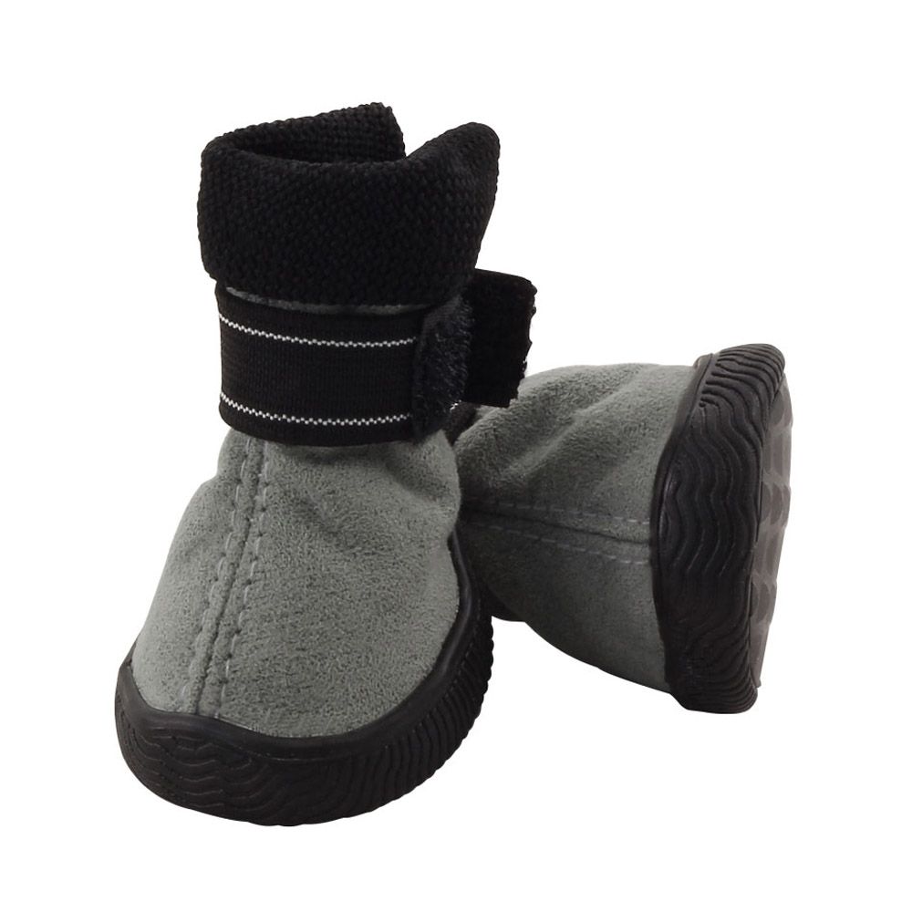 Ботинки для собак TRIOL YXS144-4 серые, 45х40х55мм (уп.4шт.) ботинки для собак triol m зеленые 55х50х55мм уп 4шт