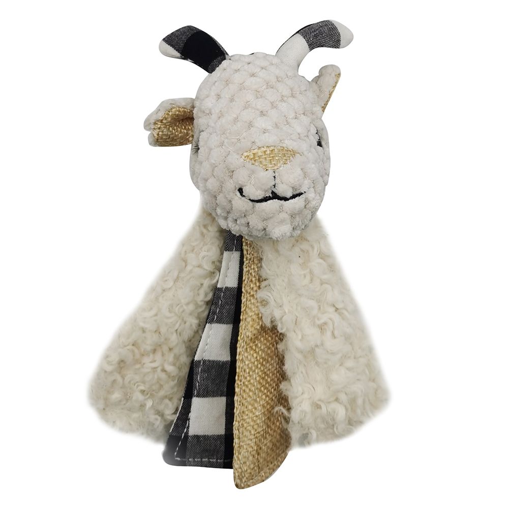 Игрушка для собак CHOMPER Alpine Альпийская коза с хвостами и пищалкой плюш 16 см