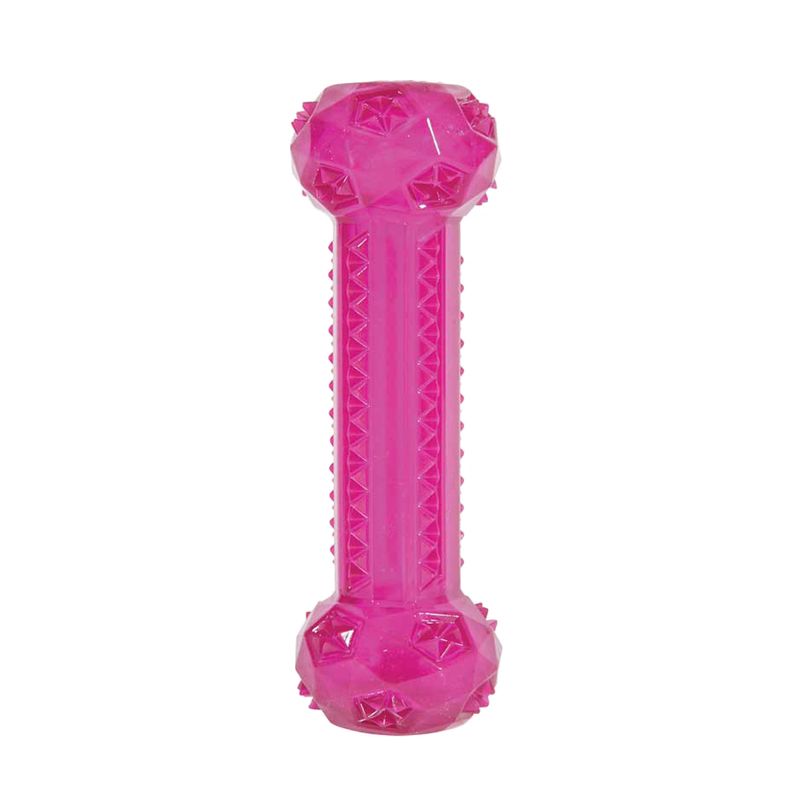 игрушка для собак kong squezz crackle хрустящая палочка большая 27см Игрушка для собак ZOLUX Хрустящая палочка термопластичная резина малиновая 25см