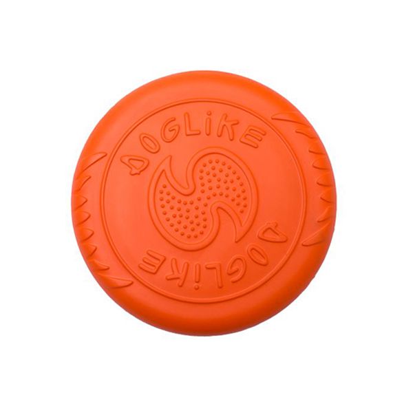 Игрушка для собак DOGLIKE Тарелка летающая малая (Оранжевый) цена и фото