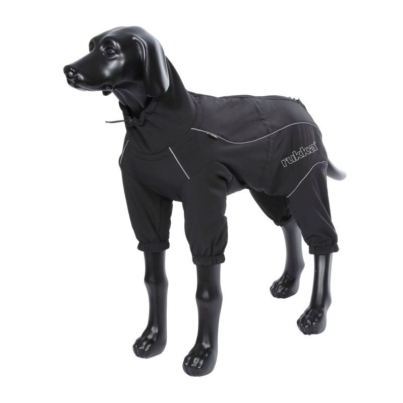 Комбинезон для собак RUKKA Thermal утепленный черный, размер 30 M комбинезон для собак rukka thermal overall черный 40см