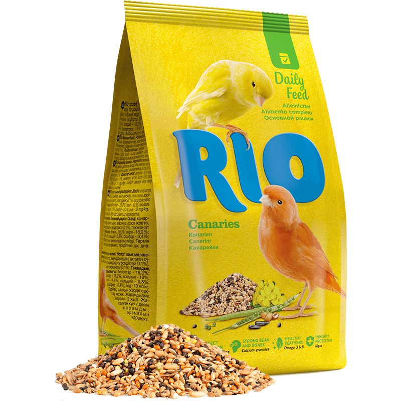 Корм для птиц RIO для канареек 500г корм для птиц rio стартовый набор владельца волнистого попугайчика корм 500г травка и лакомство