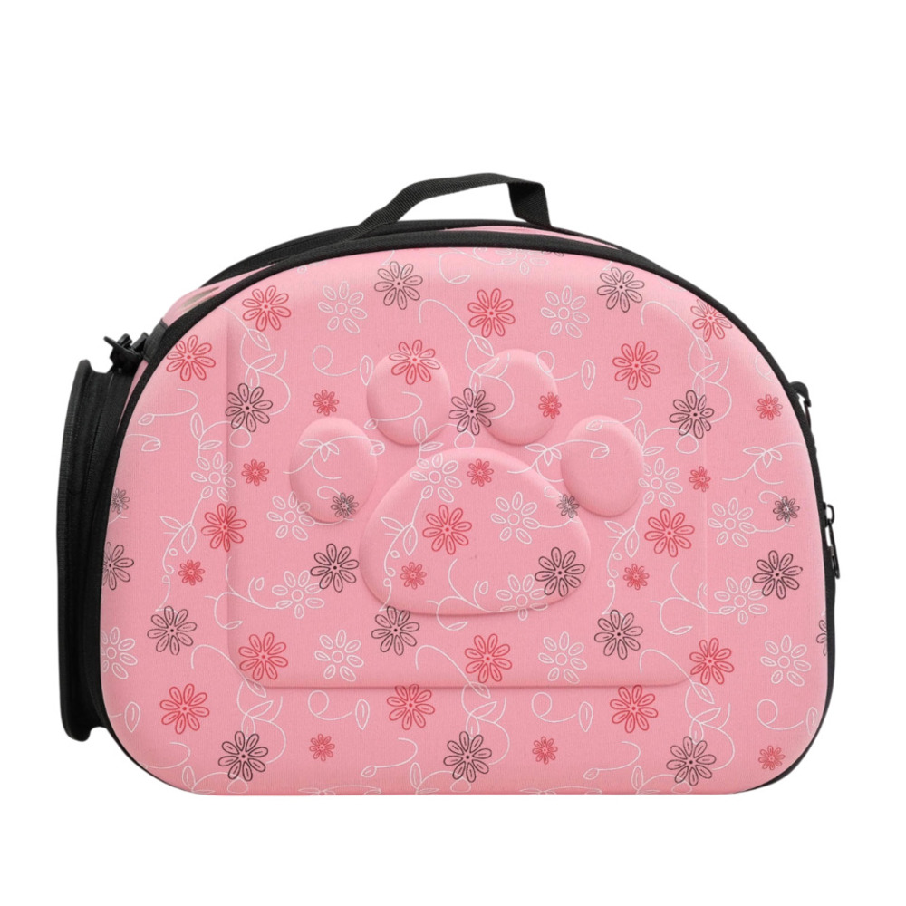 Сумка-переноска для животных Пижон складная с отдельным входом материал EVA розовая 435х28х33см 2950₽