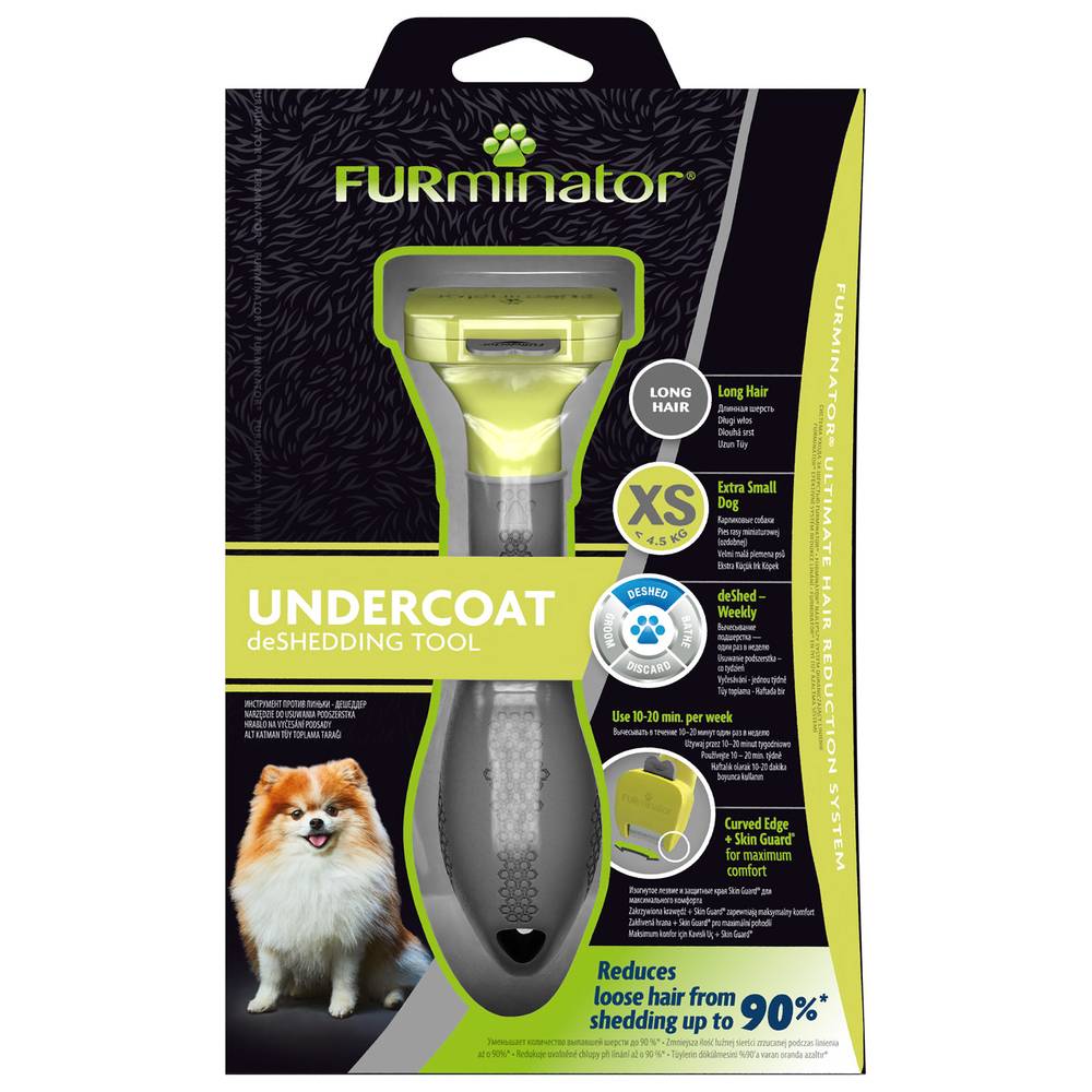 Фурминатор FURminator XS для миниатюрных собак с длинной шерстью furminator furminator фурминатор s для маленьких кошек c длинной шерстью 201 г