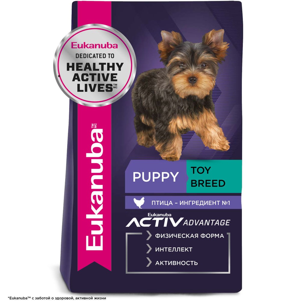 Корм для щенков Eukanuba для миниатюрных пород сух 500г 562₽