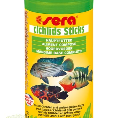 Корм для рыб SERA Cichlids Sticks 1000мл корм sera koi sticks energy plus для прудовых рыб 40 л 5 кг