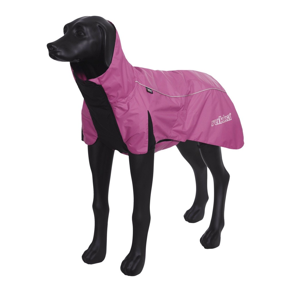 Дождевик для собак RUKKA Wave raincoat 35см розовый outdoor mountaineering siamese raincoat peva raincoat adult thick disposable raincoat poncho plaid raincoats