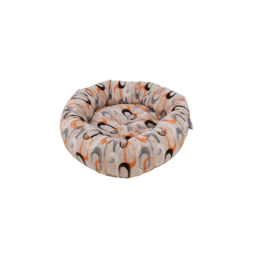 Лежак для животных Foxie Abstraction Circles 57х57x18см круглый матрас для животных foxie abstraction circles 70х50см